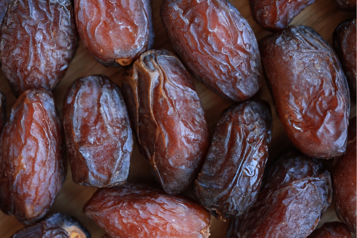 Close-up texture of Iranian dates